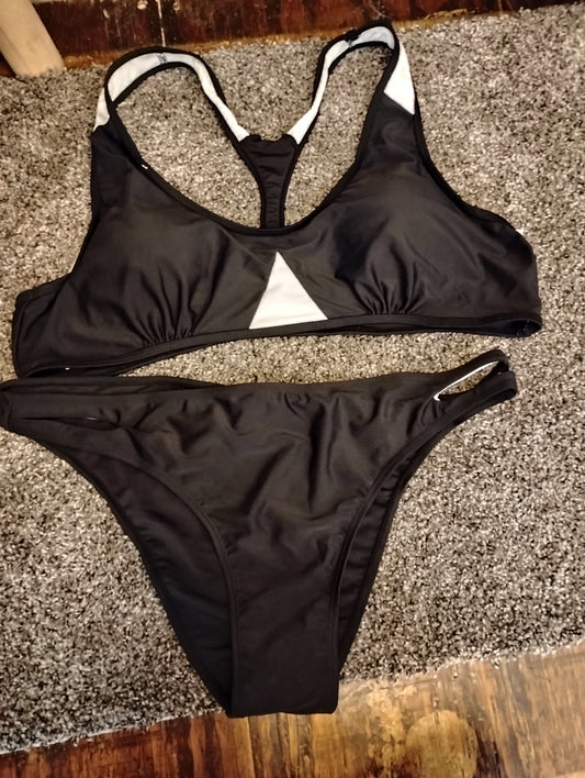 Black & White Swimsuit Set