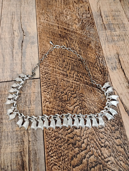 Silver Chained Fashion Necklace