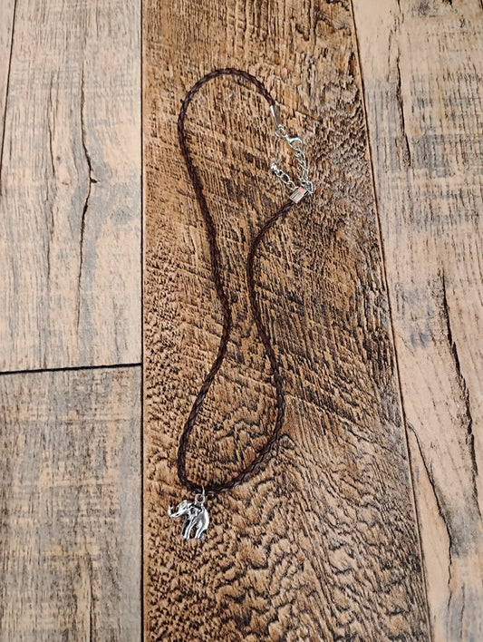 Elephant Braided Fashion Necklace