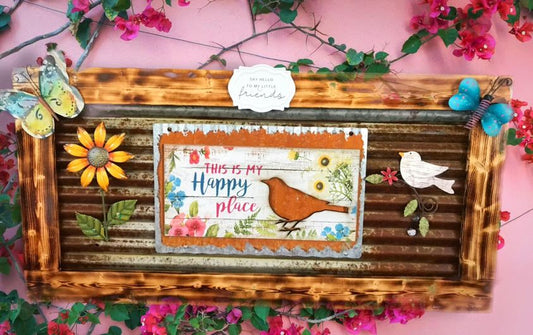 This is my Happy Place | Spring Wall Decor