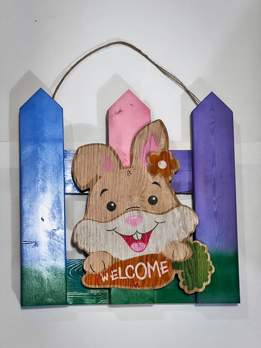 Bunny Easter Door Hanging Decor