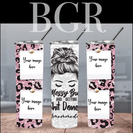 Customized MaMa 20oz Tumbler |Pink Cheetah